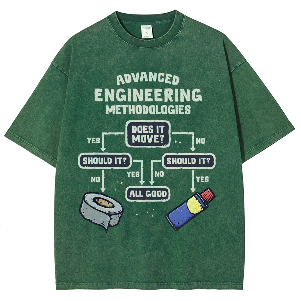 Advanced Engineering Vintage Distressed T-shirt
