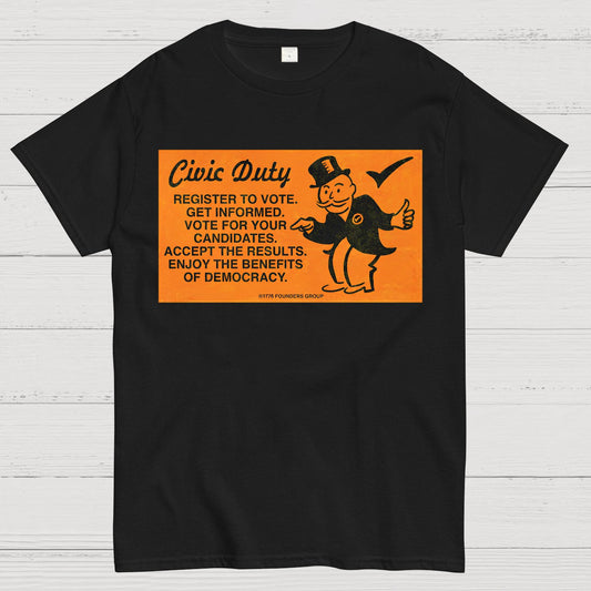 Civic Duty Card.Sarcasm Geek T-Shirt