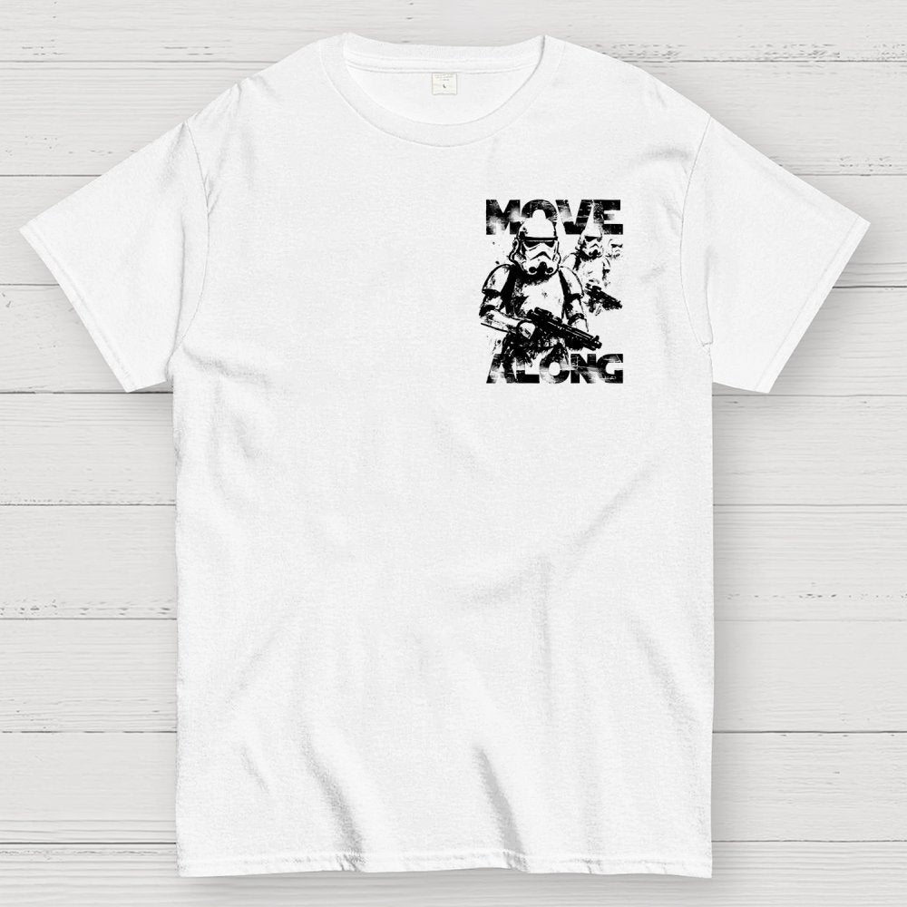Move Along Front And Back Printing Geek T-Shirt