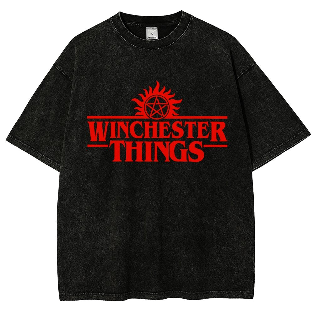 Winchester Things Vintage Distressed T-shirt