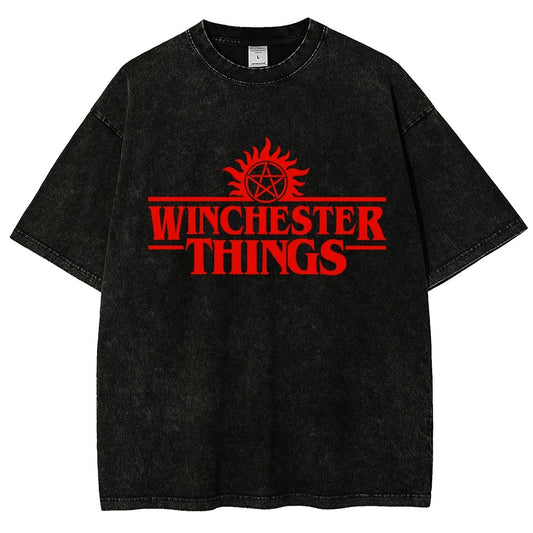Winchester Things Vintage Distressed T-shirt