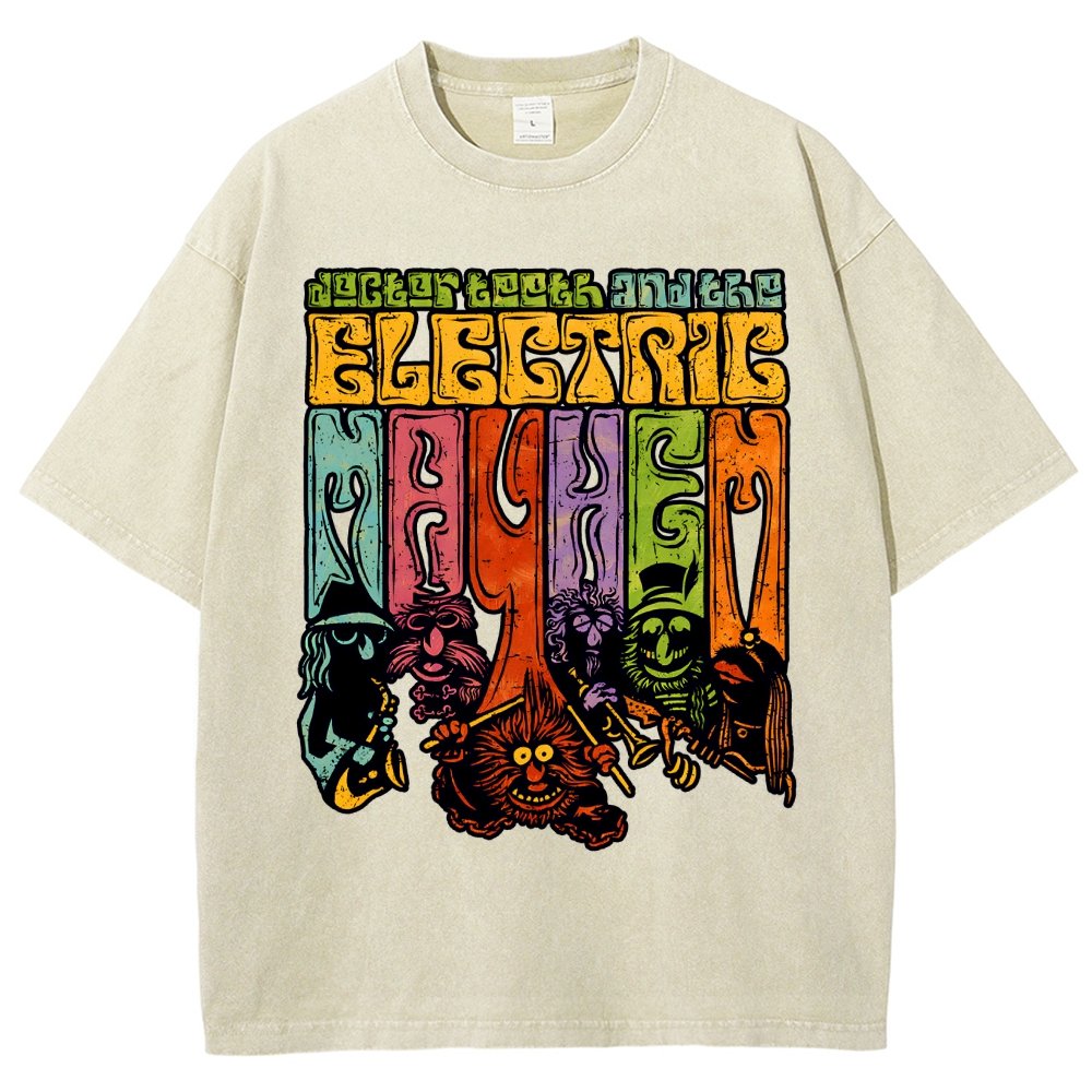 The Psychedelic Mayhem Vintage Distressed T-shirt