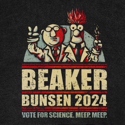 Vote For Science Geeky Vintage Distressed Hoodie