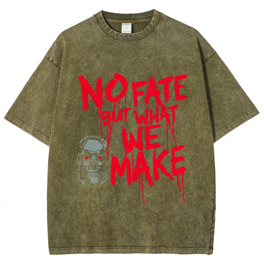No Fate! Vintage Distressed T-shirt