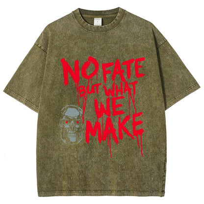 No Fate! Vintage Distressed T-shirt