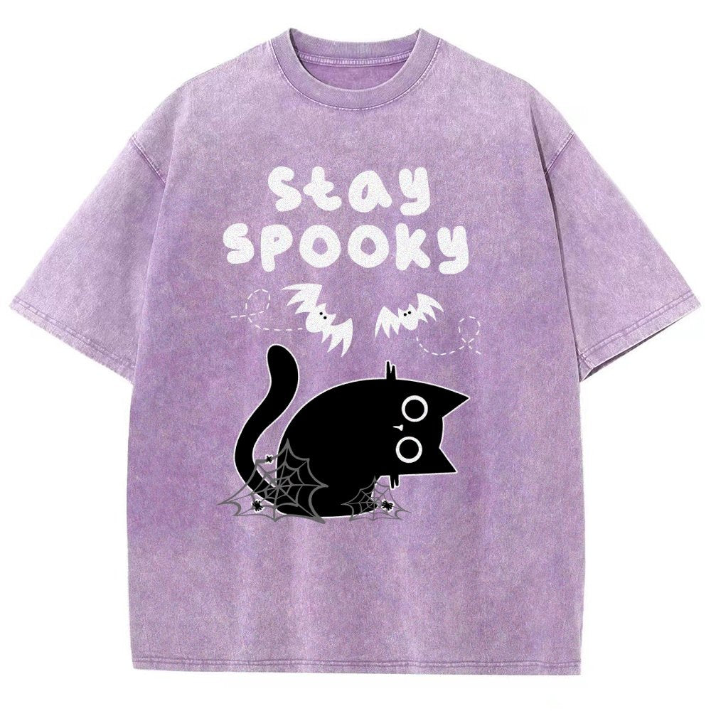 Stay Spooky Vintage Distressed T-shirt