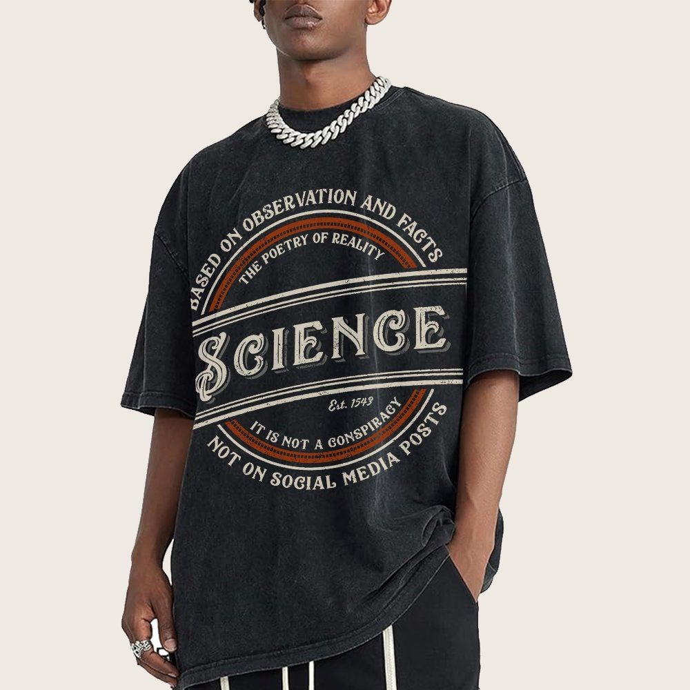 Old-Timey Science Vintage Distressed T-shirt