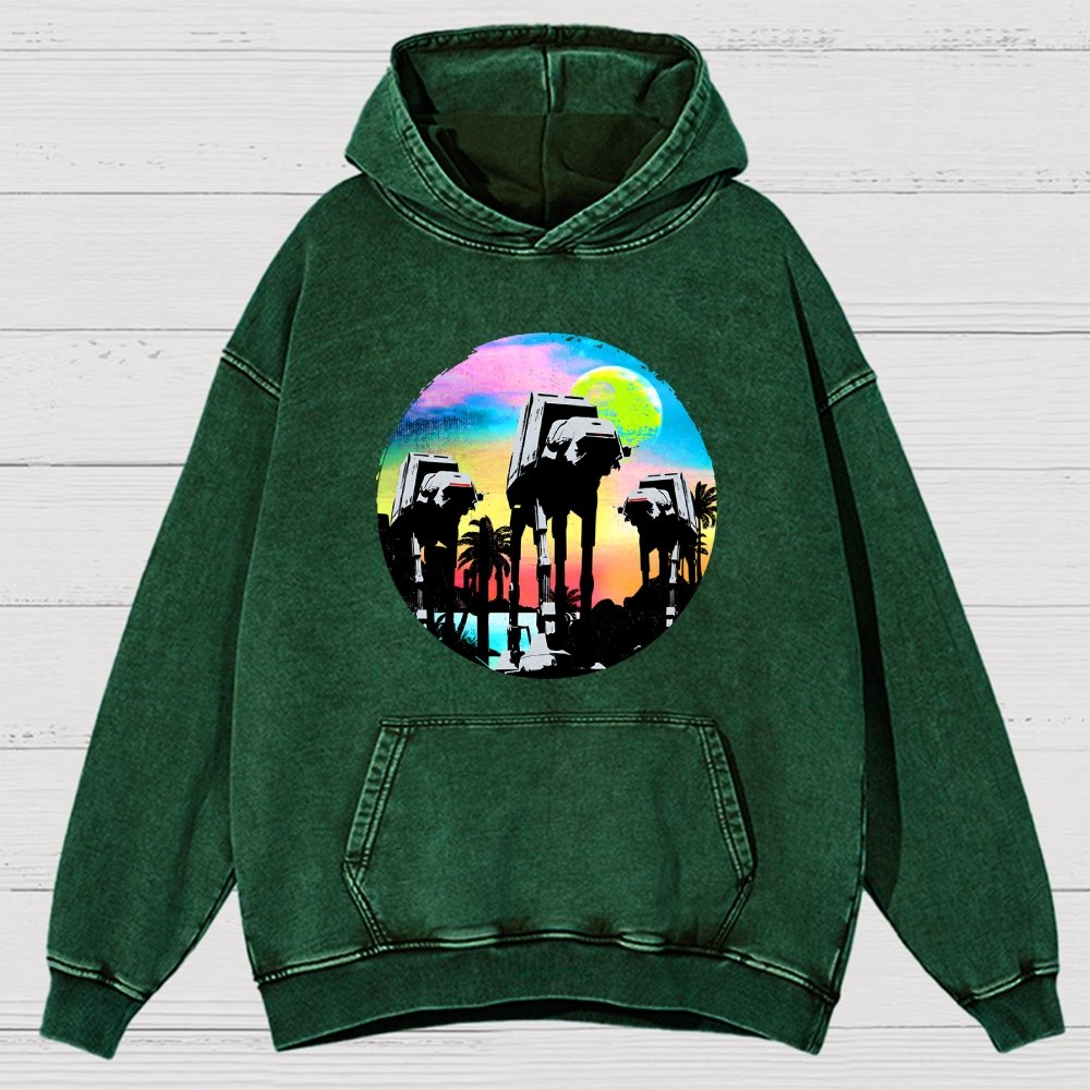 Retro Walker Adventure Vintage Distressed Hoodie