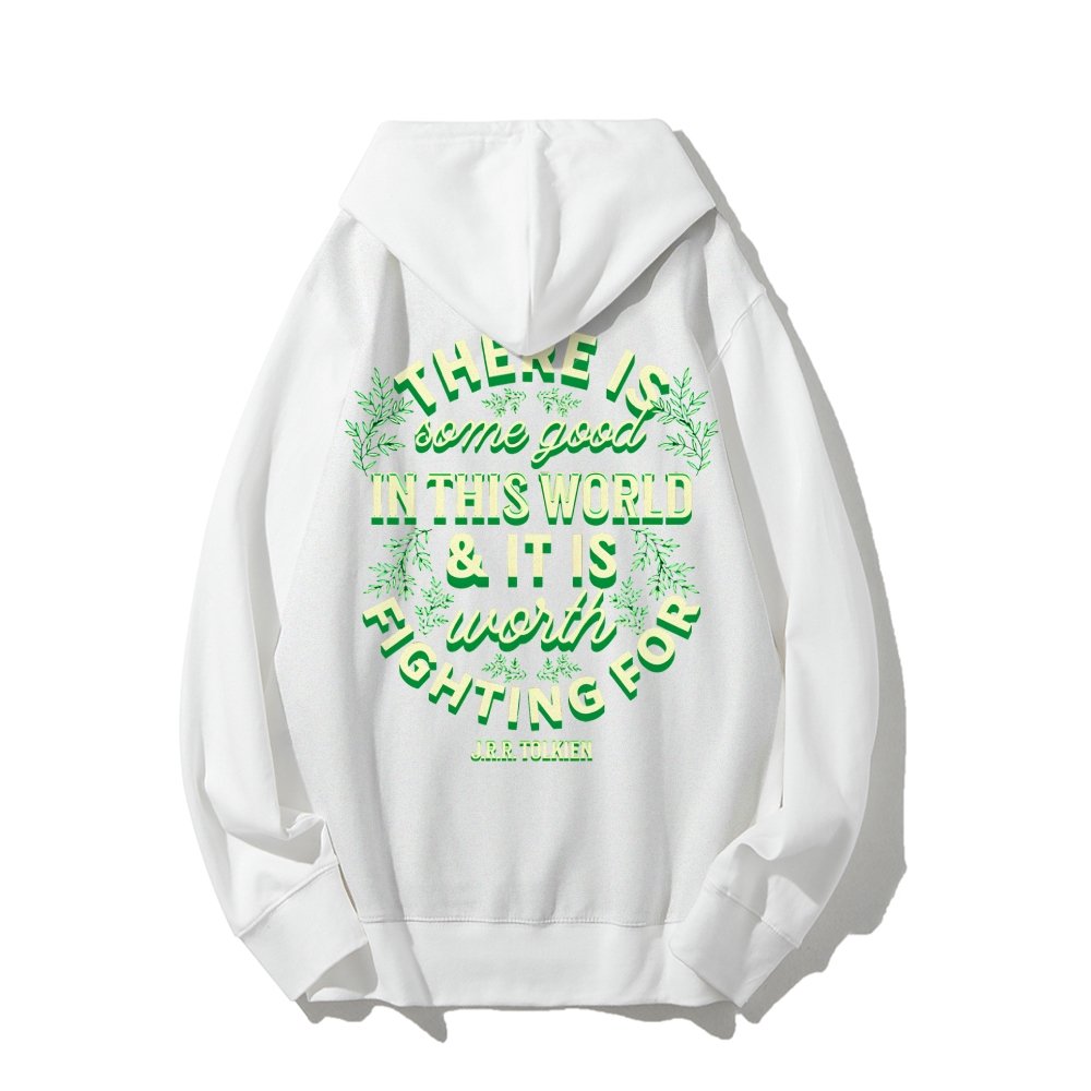 There is Some Good in This World Printed Back Unisex Cotton Hoodie