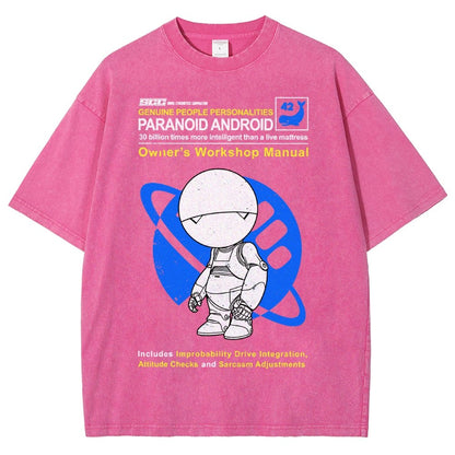 Mysterious Android Manual Vintage Distressed T-shirt