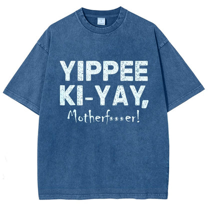 Yippee-Ki-Yay Vintage Distressed T-shirt