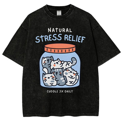 Natural Stress Relief Vintage Distressed T-shirt