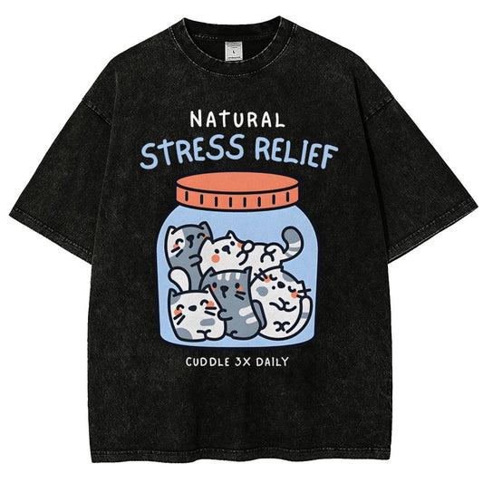 Natural Stress Relief Vintage Distressed T-shirt