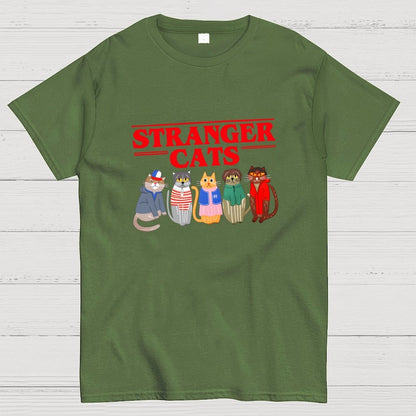Stranger Cats Geek T-Shirt