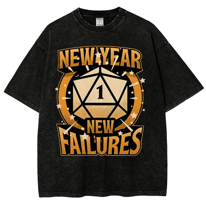 New Year New Failures Vintage Distressed T-shirt