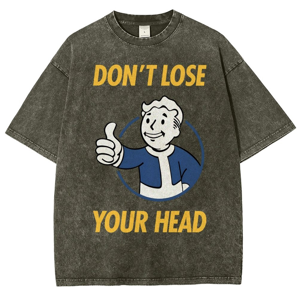 Don't Lose Your Head  Vintage Distressed T-shirt