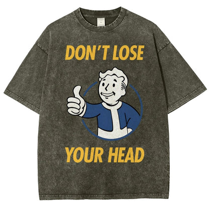 Don't Lose Your Head  Vintage Distressed T-shirt