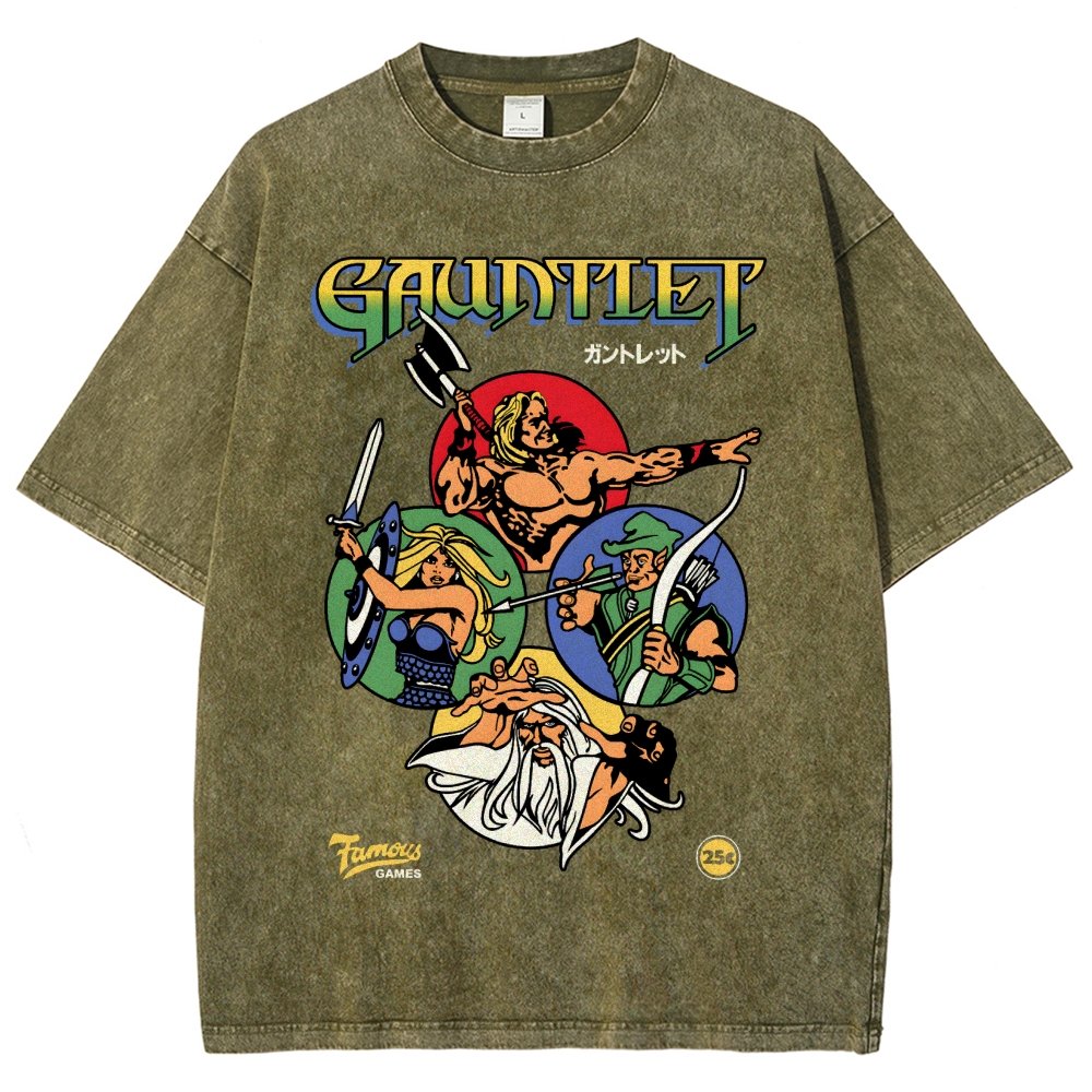 Gauntlet Retro Vintage Arcade Gaming Vintage Distressed T-shirt