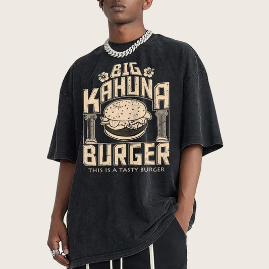 Big Wave Burger Vintage Distressed T-shirt