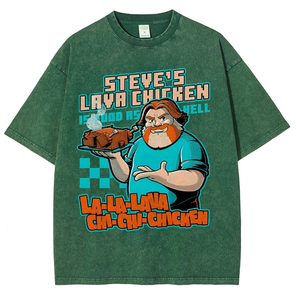 Steve's Lava Chicken Vintage Distressed T-shirt