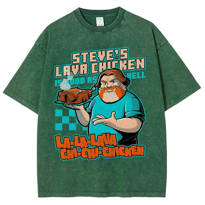 Steve's Lava Chicken Vintage Distressed T-shirt