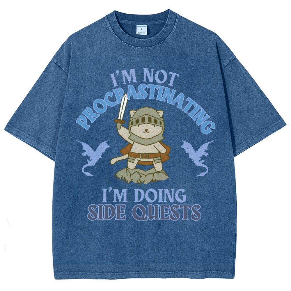 I'm Doing Side Quests Vintage Distressed T-shirt