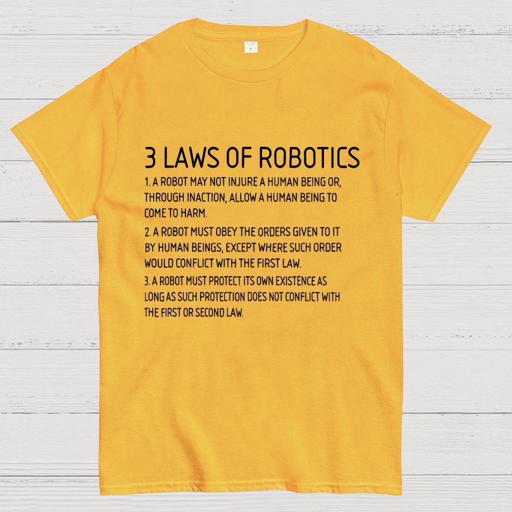 Three Laws of Robotics Geek T-Shirt