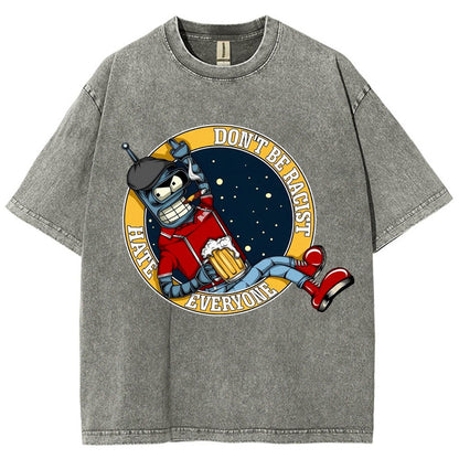 Don't Discriminate Against Race Vintage Distressed T-shirt