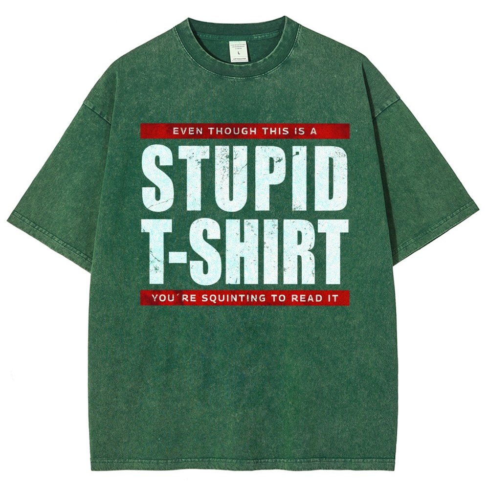 STUPID T-SHIRT Vintage Distressed T-shirt