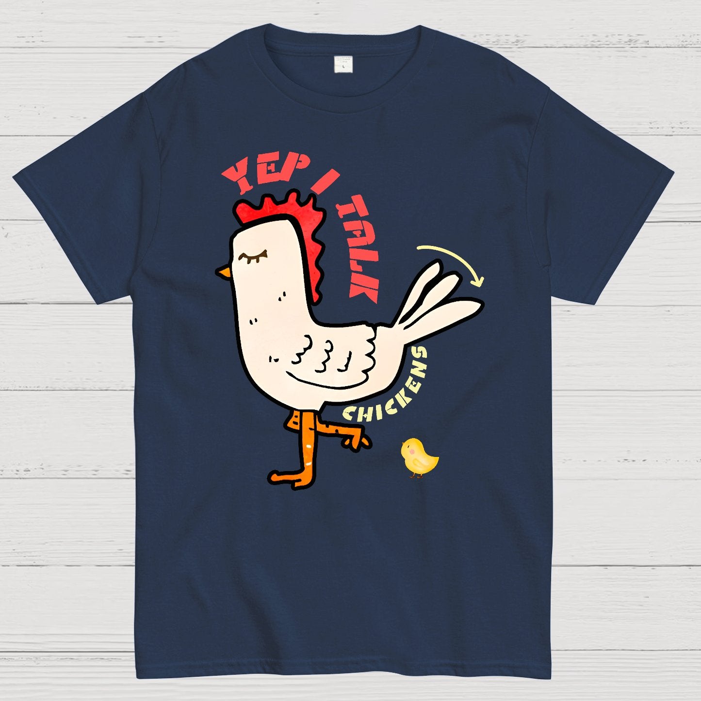 Best Yep I Talk To Chickens Geek T-Shirt