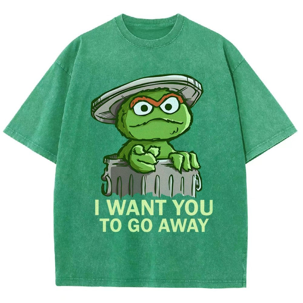 I Want You to Go Away Vintage Distressed T-shirt