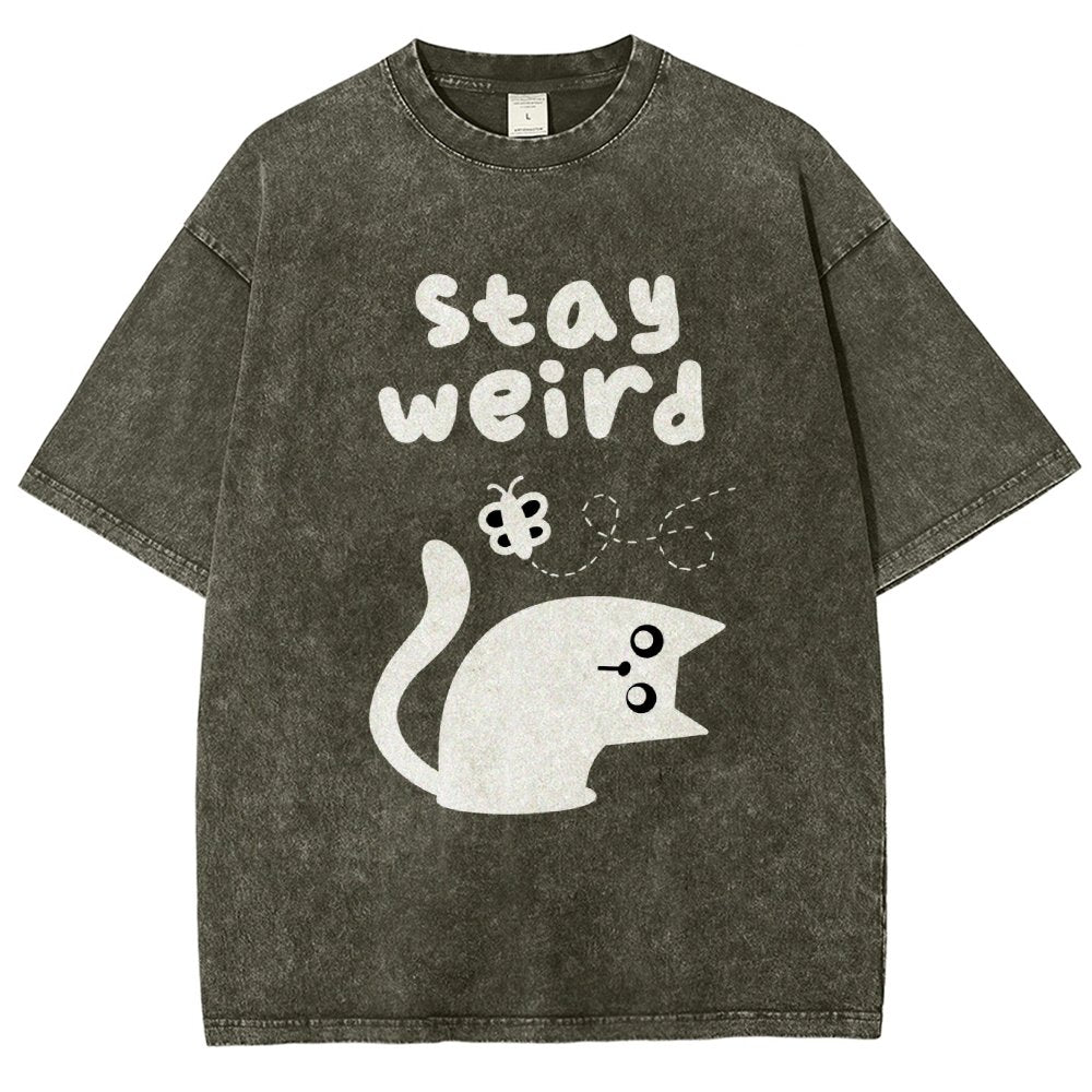 Weird Forever Vintage Distressed T-shirt