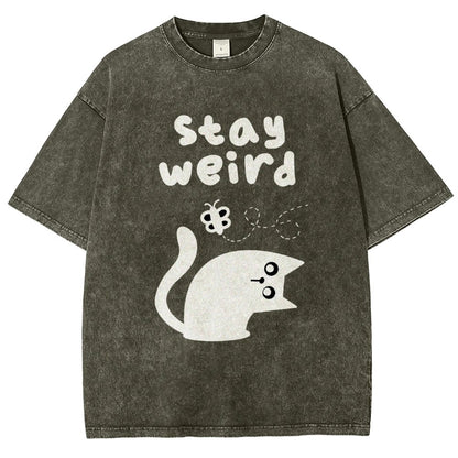 Weird Forever Vintage Distressed T-shirt