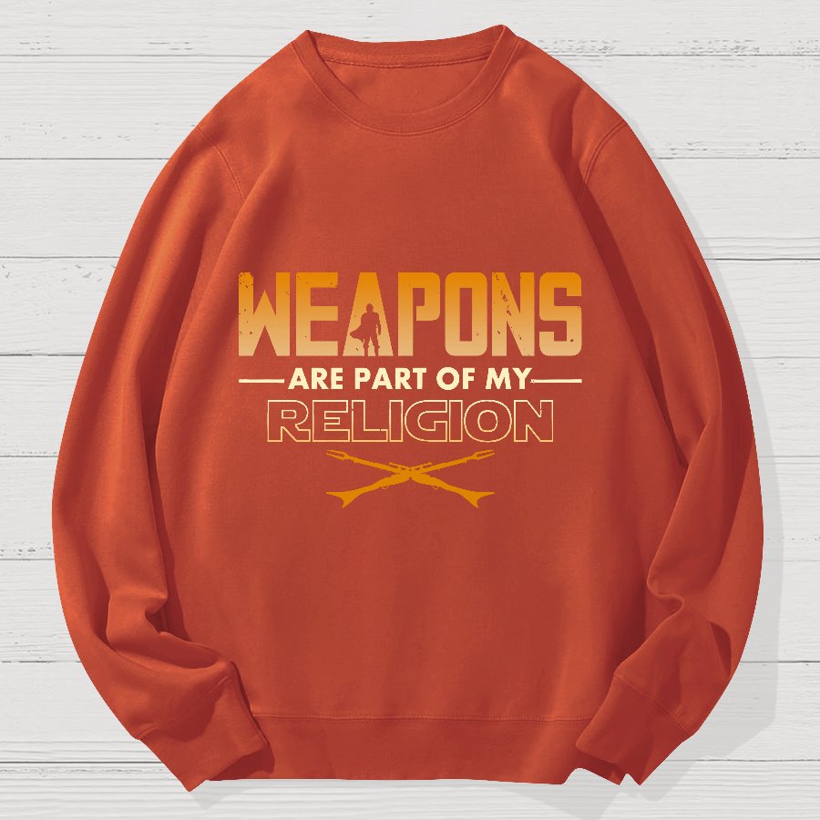 Weapons Geek Cotton Sweatshirt