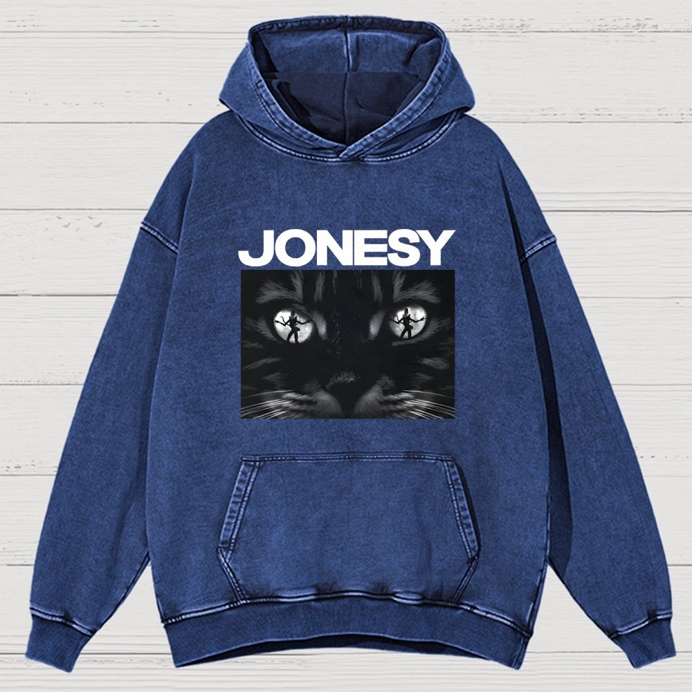 Cosmic Kitty  Vintage Distressed Hoodie