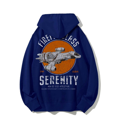 Retro Smugglers Nerdy Printed Back Cotton Hoodie