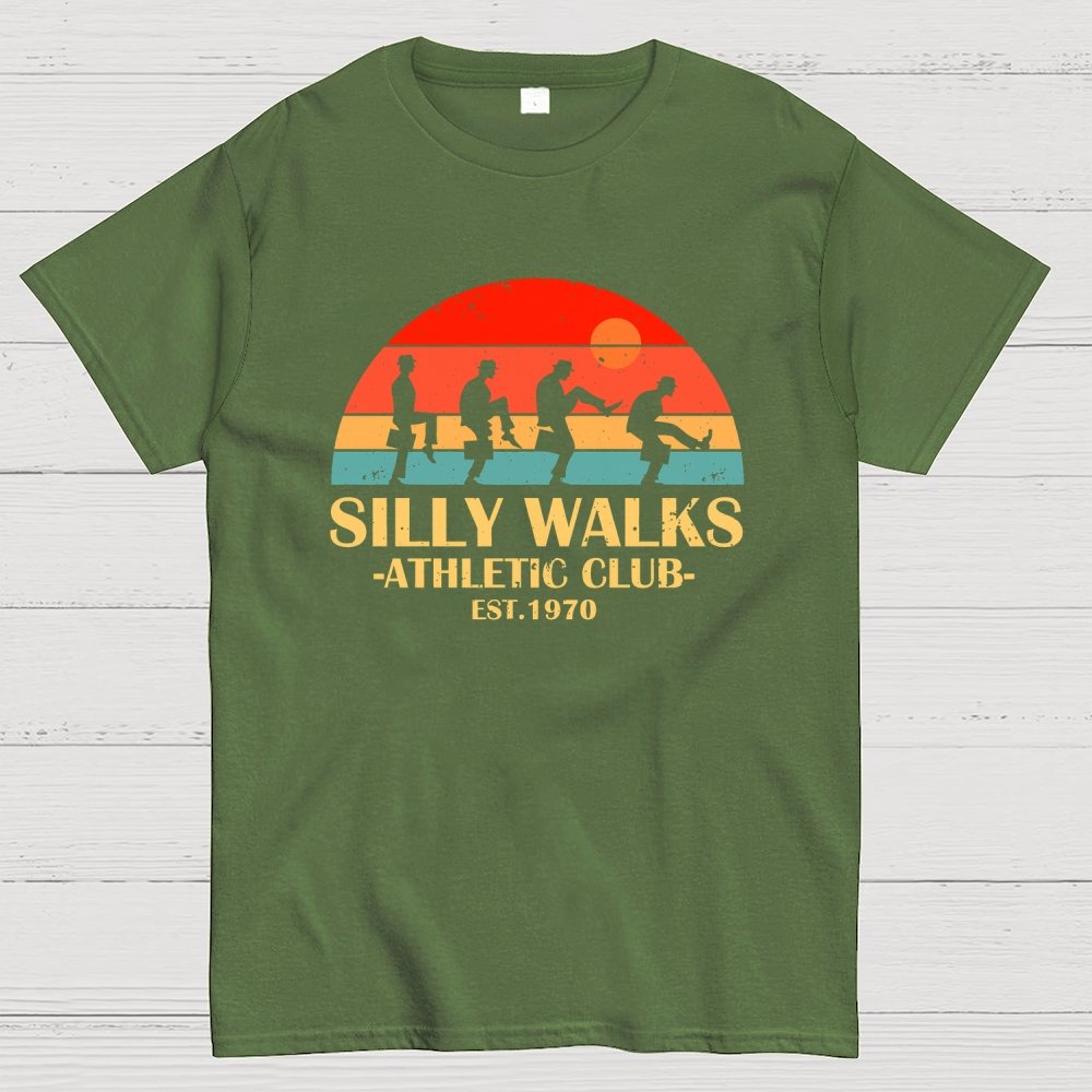 Silly Walks - Athletic Club Unisex Geek T-Shirt