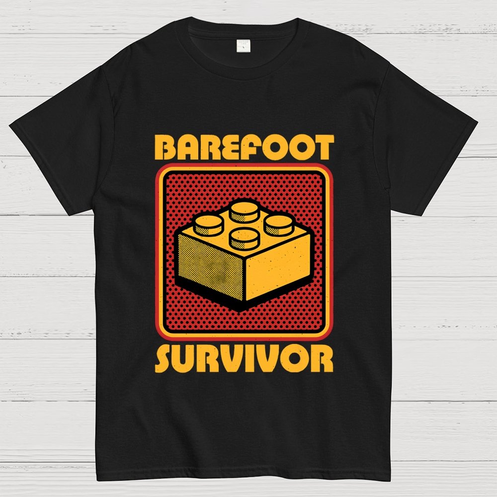 Foot Brick Survivor Geek T-Shirt