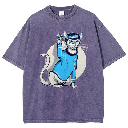 Nap Long and Pros-Purr Vintage Distressed T-shirt