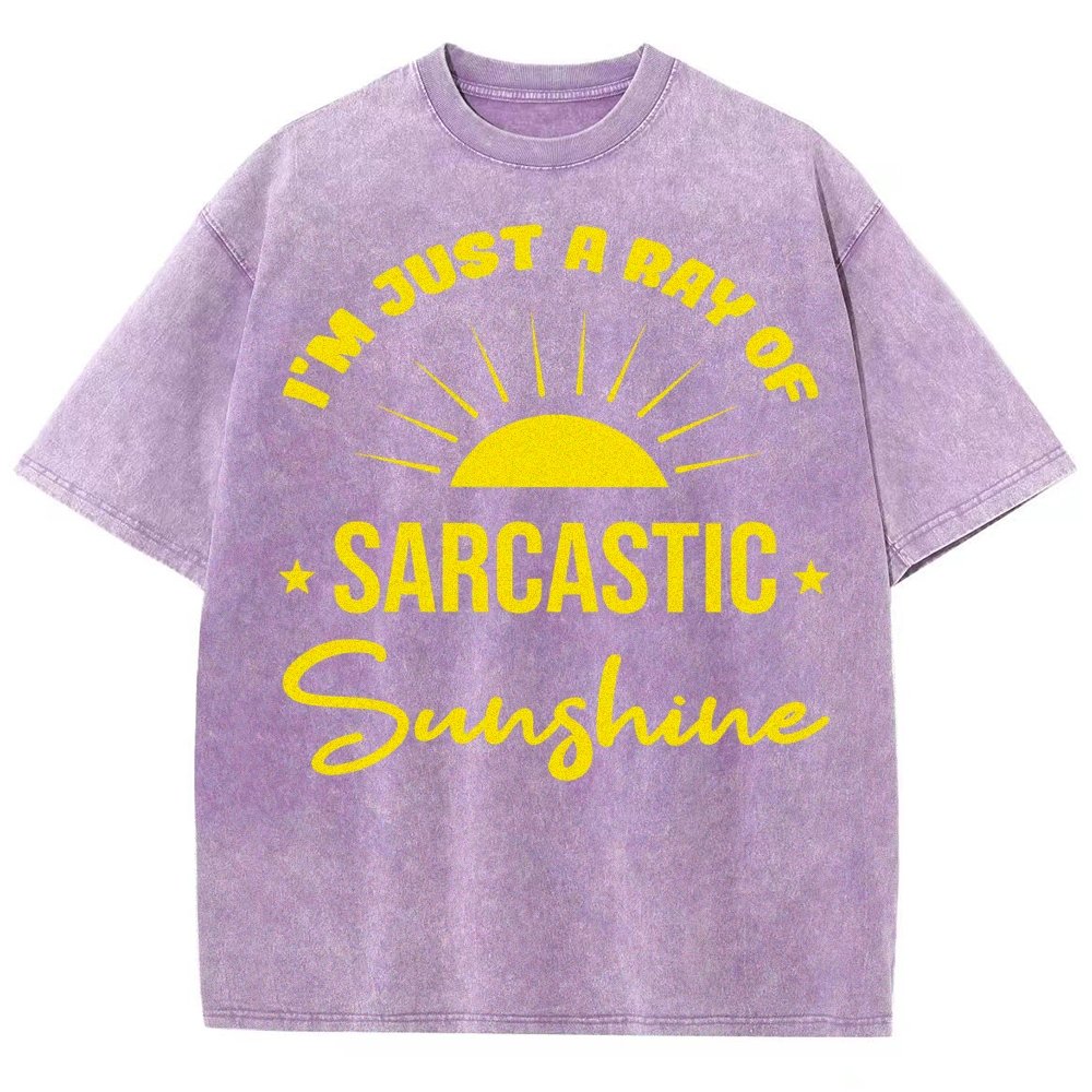 I'm Just A Ray Of Sarcastic Sunshine, Funny Sarcastic Sayings Vintage Distressed T-shirt