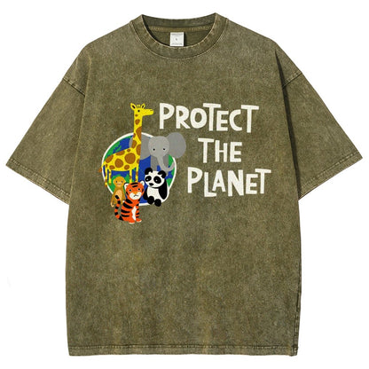 Protect The Planet Vintage Distressed T-shirt