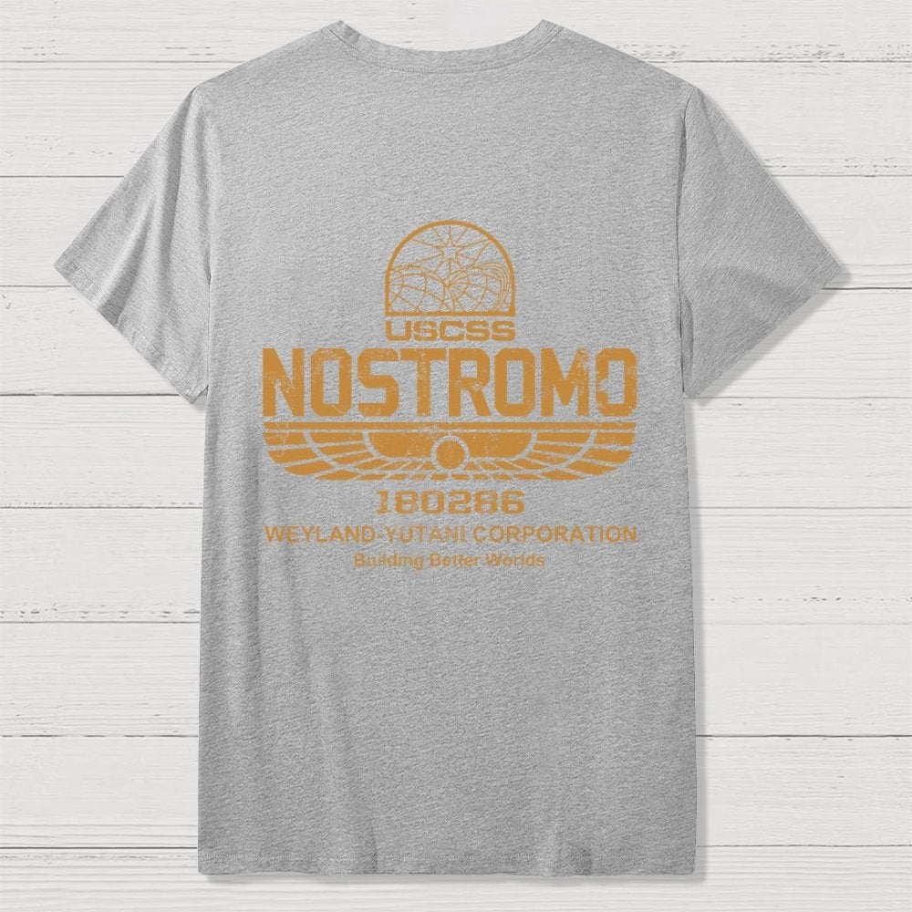 Mystery Ship Front And Back Printing Geek T-Shirt