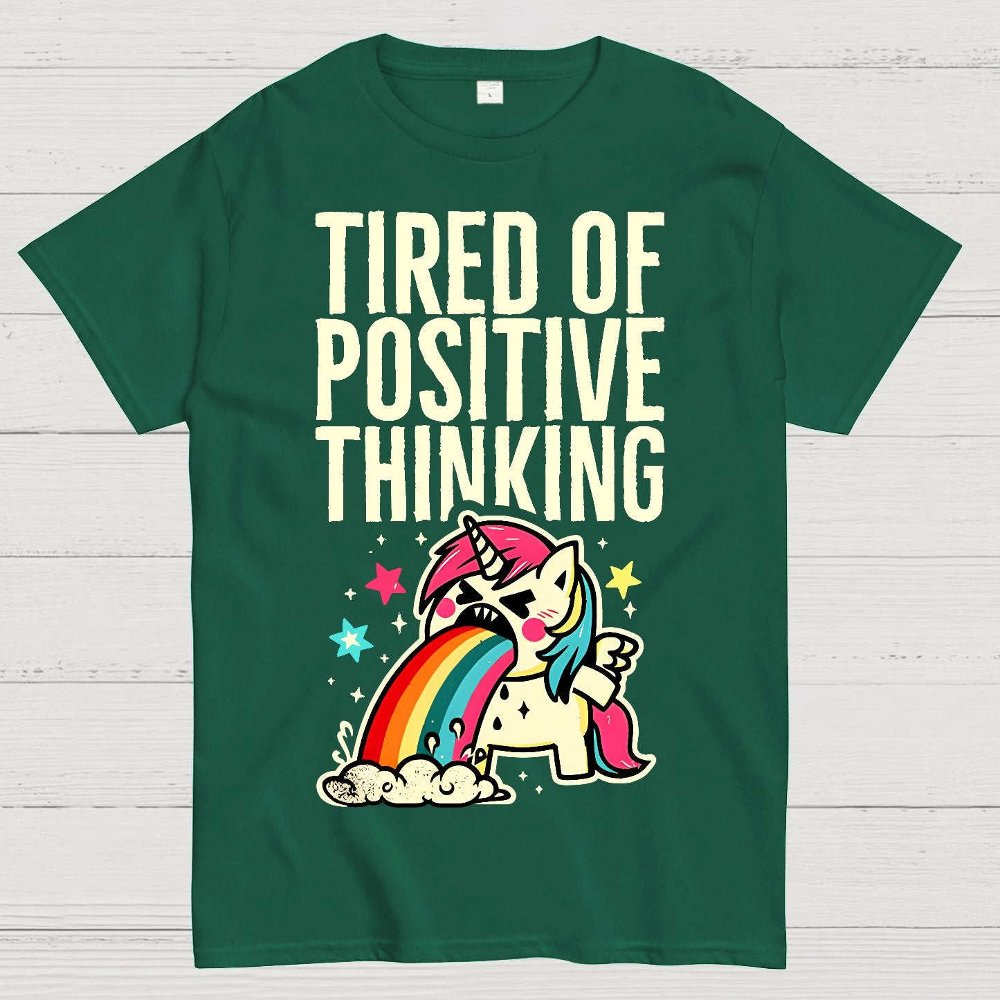 Tired of Positive Thinking Geek T-Shirt