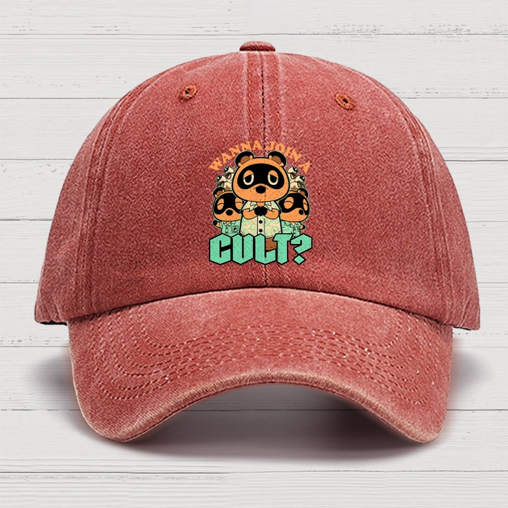 Raccoon Island Cult Cotton Hat