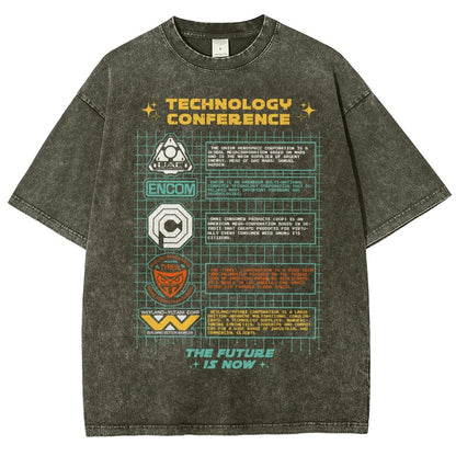 Technology Conference Vintage Distressed T-shirt