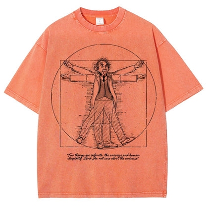 Vitruvian Genius Vintage Distressed T-shirt