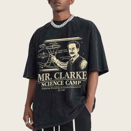 Mr. Clarke – Science Camp Vintage Distressed T-shirt
