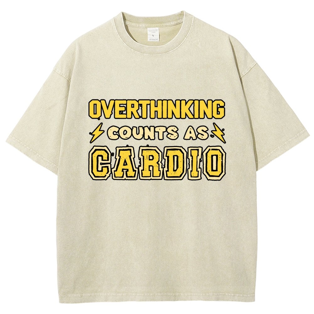 Overthinking Counts As Cardio Vintage Distressed T-shirt