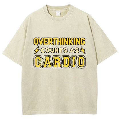 Overthinking Counts As Cardio Vintage Distressed T-shirt