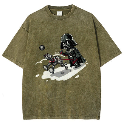 Even villains need to walk their pets Vintage Distressed T-shirt